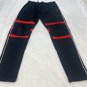 RETRO DISTRIKT Black Jogger Pants with Drawstring.size L